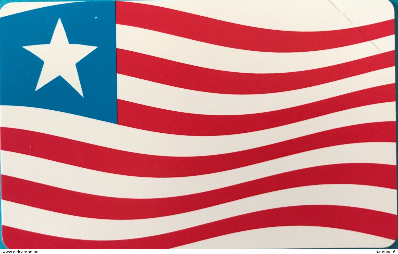 LIBERIA  -  Phonecard - Magnétique - Flag Libéria - 100 Units (yellow) - Liberia