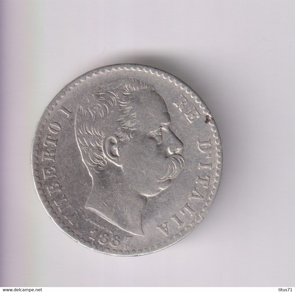 2 Lire Italie / Italy 1887 TTB+ - 1878-1900 : Umberto I