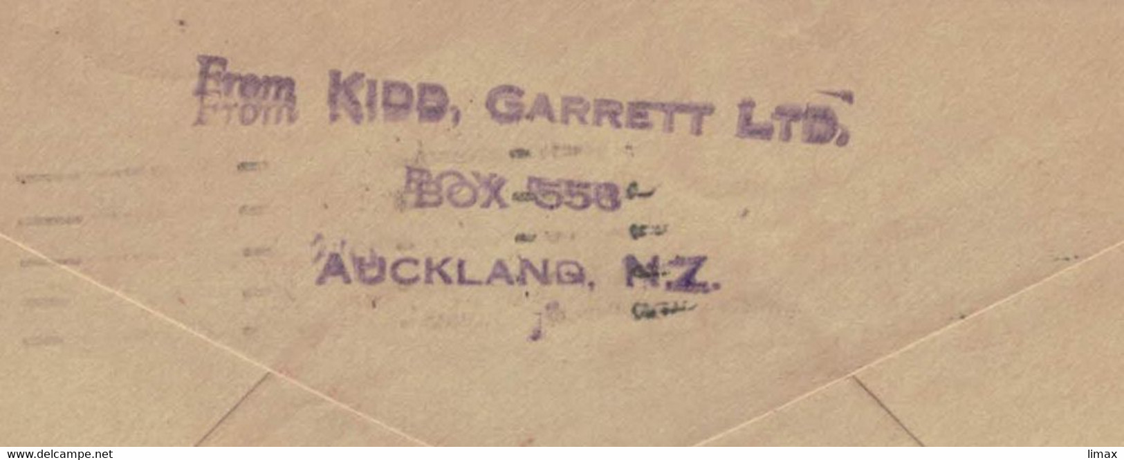 Kidd Garrett Ltd Auckland 1946 > Vancouver Canada - Visit Scenic Resorts NZ - Freistempel - Cartas & Documentos