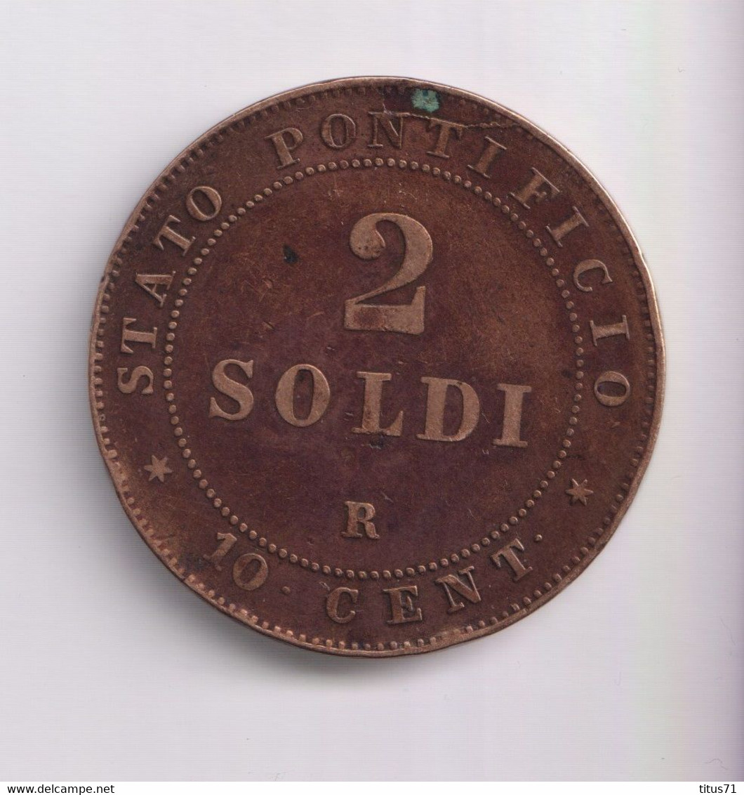 2 Soldi Vatican 1866 R SUP - Vatican