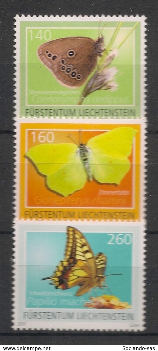 Liechtenstein - 2010 - N° Mi. 1557 à 1559 - Papillons / Butterflies - Neuf Luxe ** / MNH / Postfrisch - Farfalle