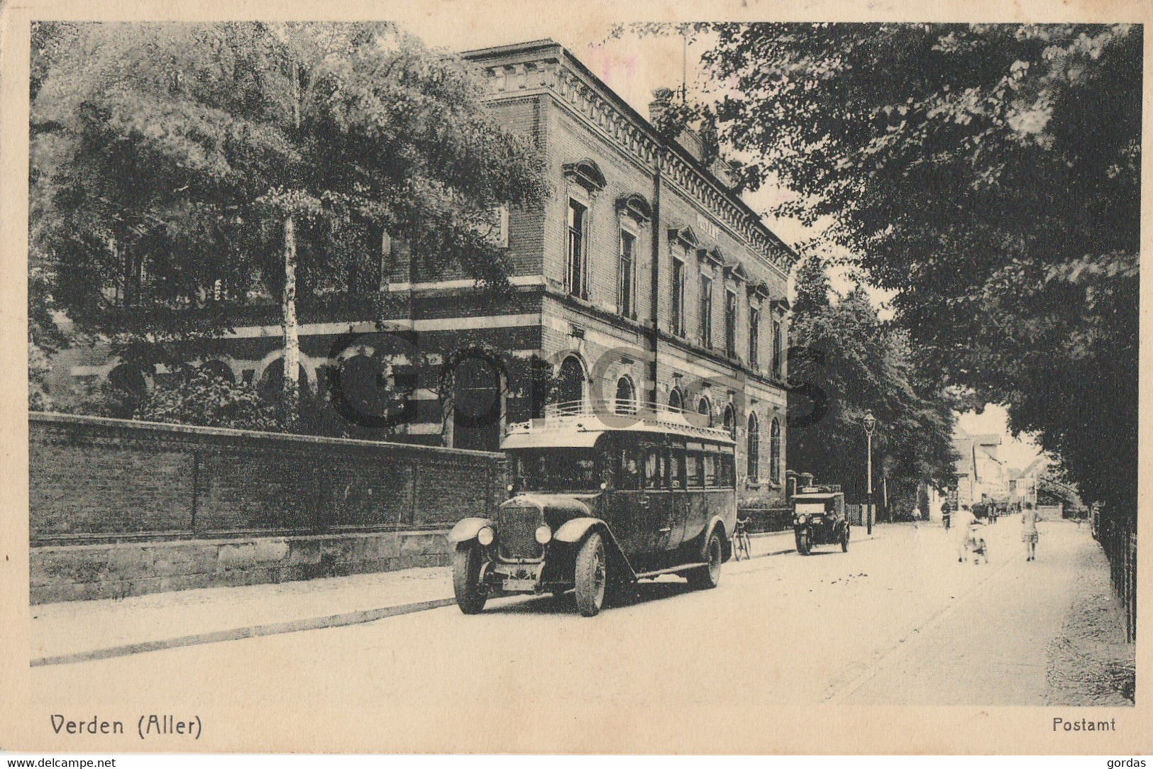 Germany - Verden - Aller - Postamt - Old Time Bus - Verden