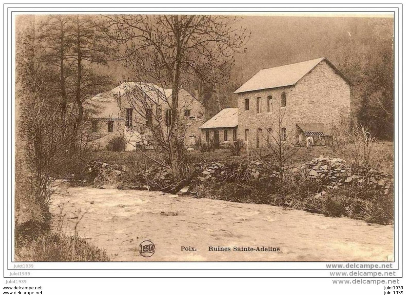 POIX ..--  Ruines Sainte-Adeline . 1922 Vers BRAINE - LE - CHATEAU ( Mr Jules PAPLEUX ). Voir Verso . - Saint-Hubert