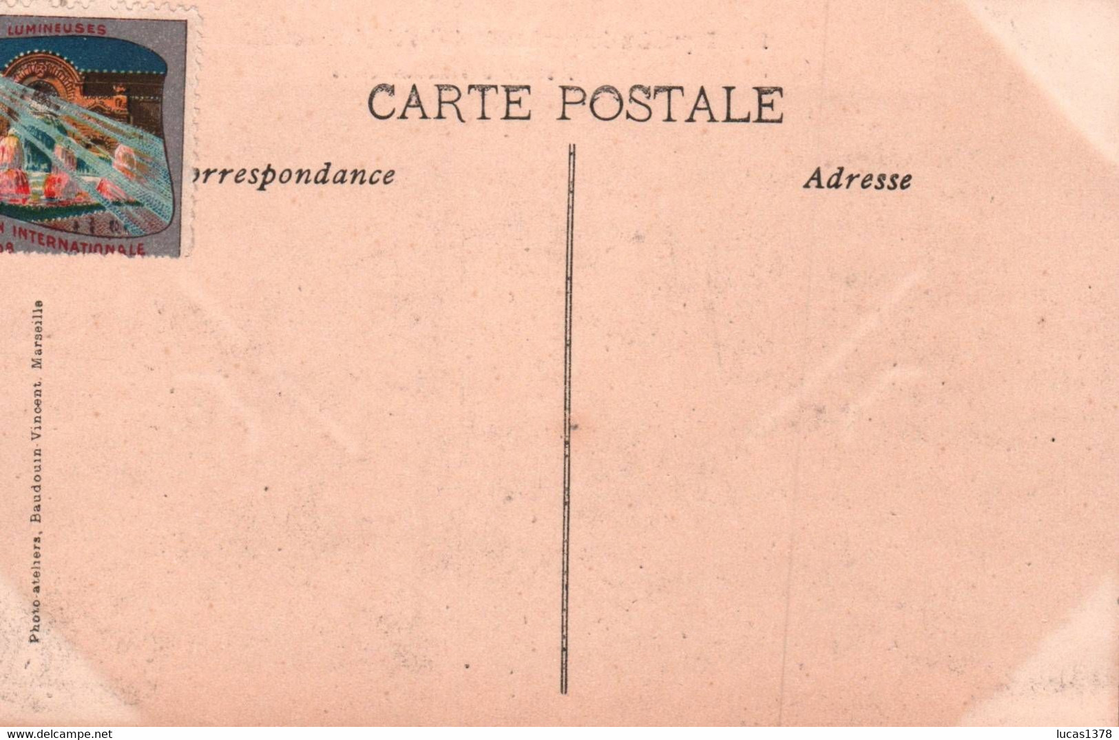 13 / Marseille, Exposition Internationale D'Electricité 1908, Avenue Des Beaux Arts / TIMBRE EXPO - Internationale Tentoonstelling Voor Elektriciteit En Andere