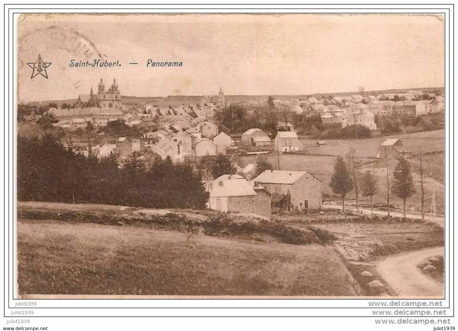 SAINT - HUBERT ..-- Panorama . 1927 Vers BRUYERES - VIRGINAL ( Melle Louise MARIN ) . Voir Verso . - Saint-Hubert