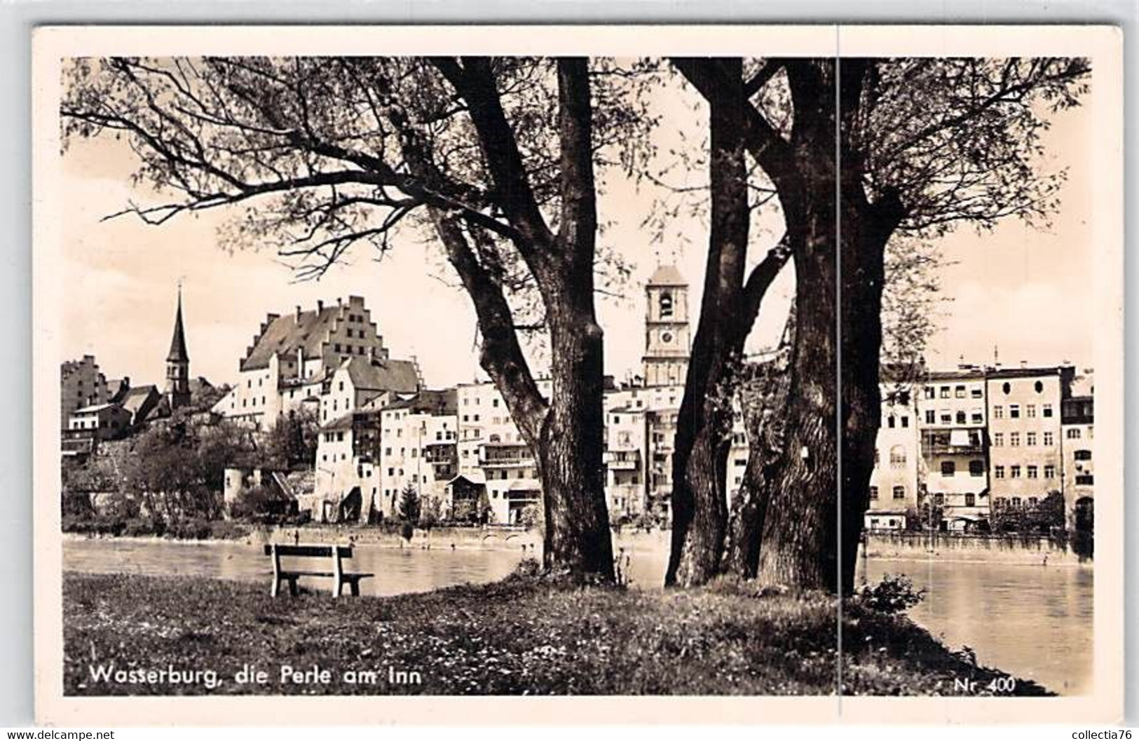 CPA ALLEMAGNE BAVIERE WASSERBURG DIE PERLE AM INN 400 DOS DIVISE NON ECRIT - Wasserburg (Inn)