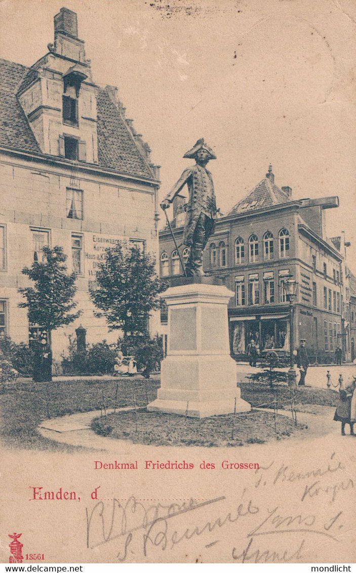 Emden. Denkmal Friedrichs Des Grossen, 1903. - Emden