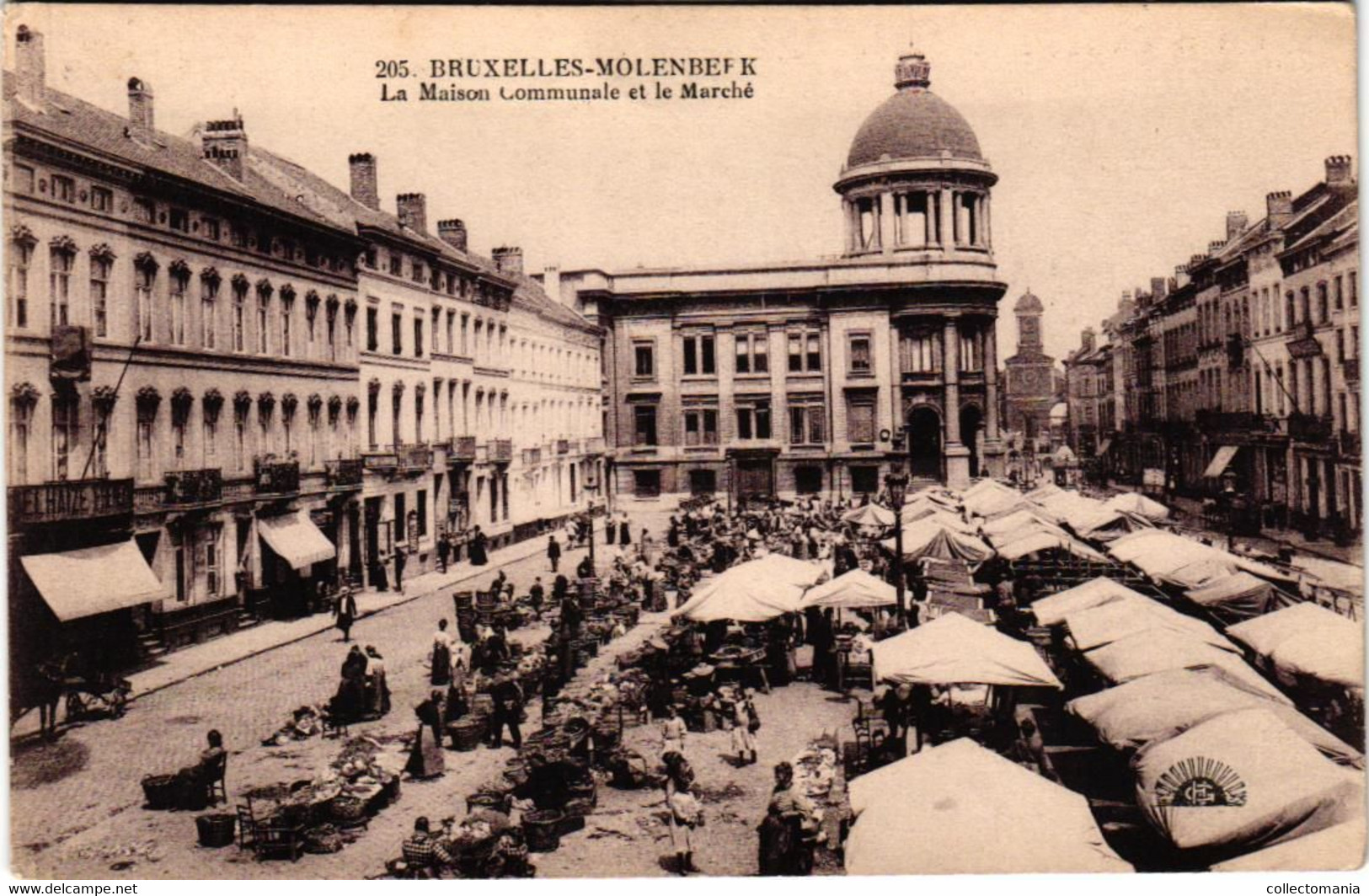 5 CP Molenbeek St. Jean Affections De Molenbeek Monument Installations Maritimes Le Marché 1914  1913 Photo Albert - Molenbeek-St-Jean - St-Jans-Molenbeek