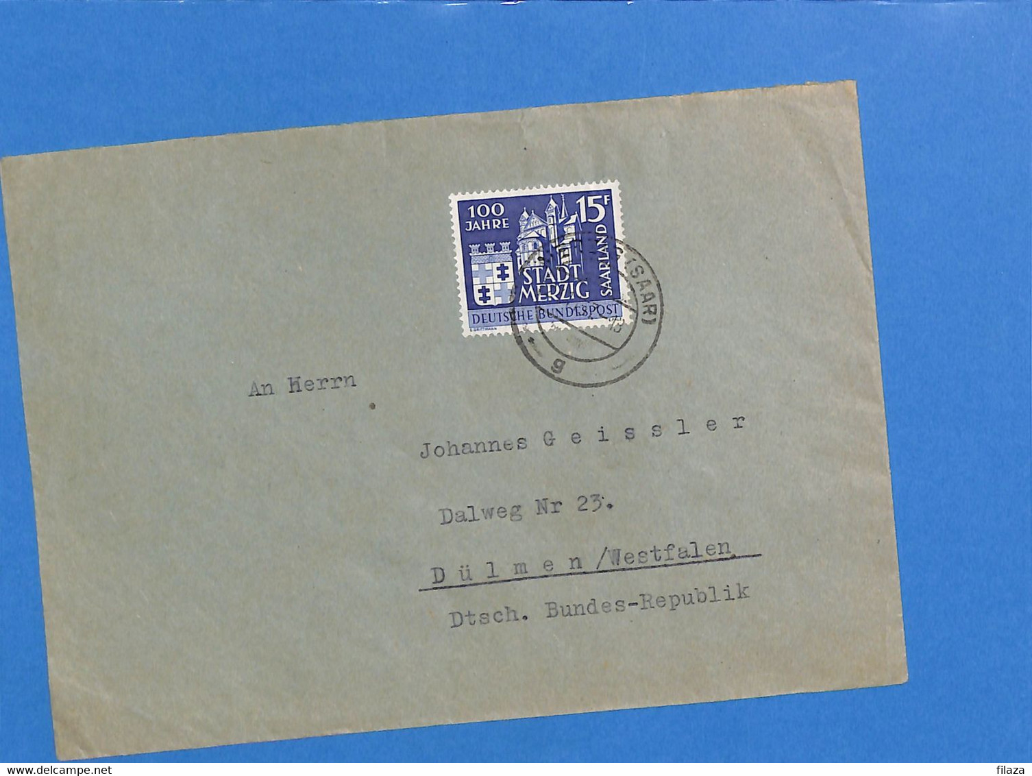 Saar 1957 Lettre De Merzig (G2615) - Covers & Documents