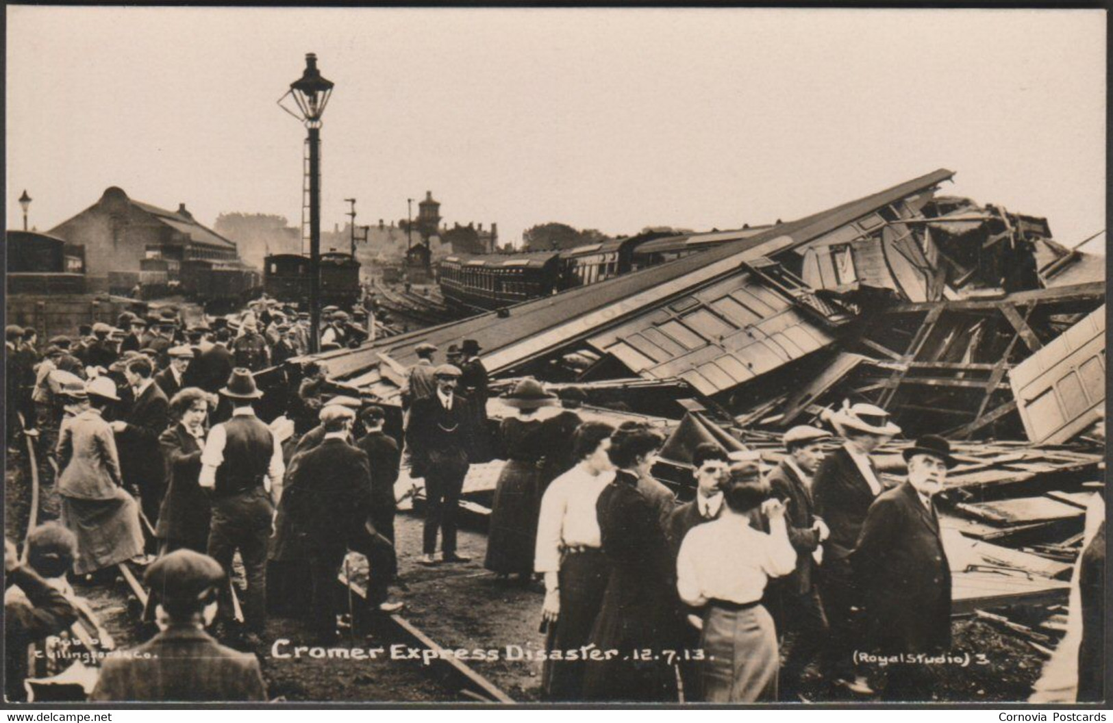 Cromer Express Disaster, Colchester, Essex, 1913 - Four X Cullingford RP Postcards - Colchester