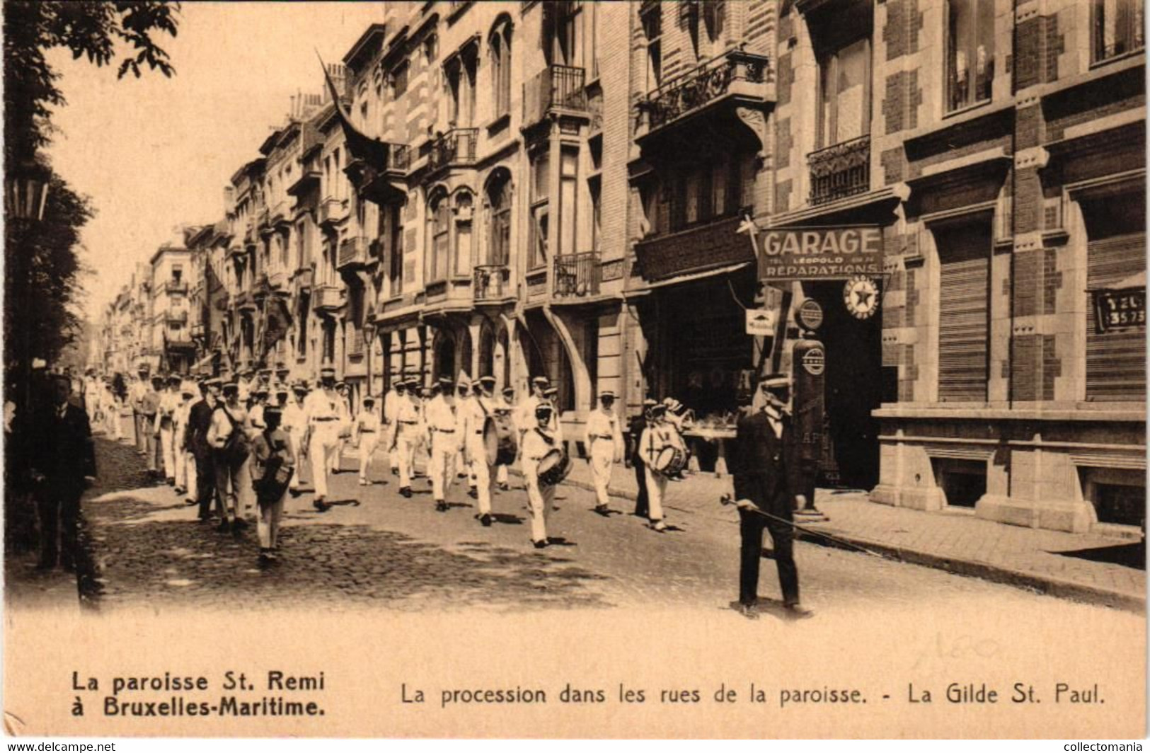 5 CP Molenbeek St.Jean La Paroisse St. Remi Bld. Léopold II  Procession Gilde St. Paul St Famille  Institut St. Viateur - Molenbeek-St-Jean - St-Jans-Molenbeek