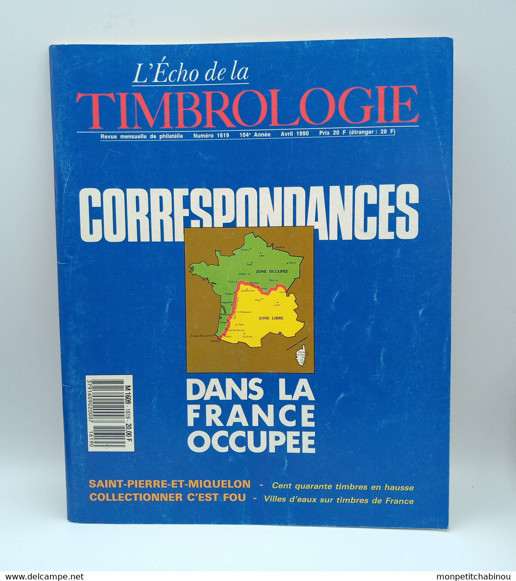 L'Écho De La Timbrologie N°1619 (Avril 1990) - Français (àpd. 1941)