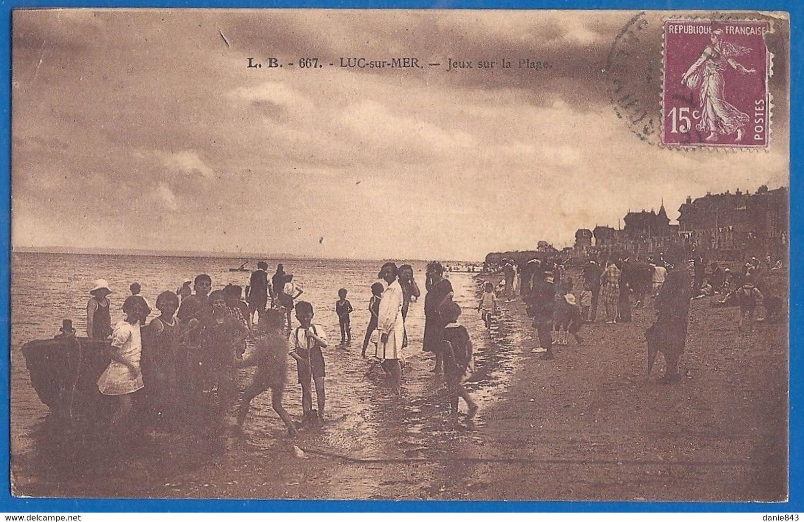 LOT DE 9 CP - CALVADOS - LUC SUR MER - Petites Cartes Avec Quelques Belles Animations - 14/19 - Luc Sur Mer