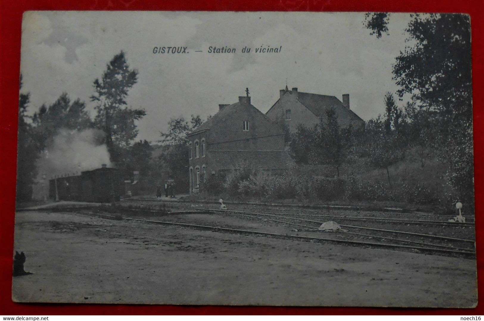 CPA 1913 Gistoux - Station Du Vicinal - Chaumont-Gistoux