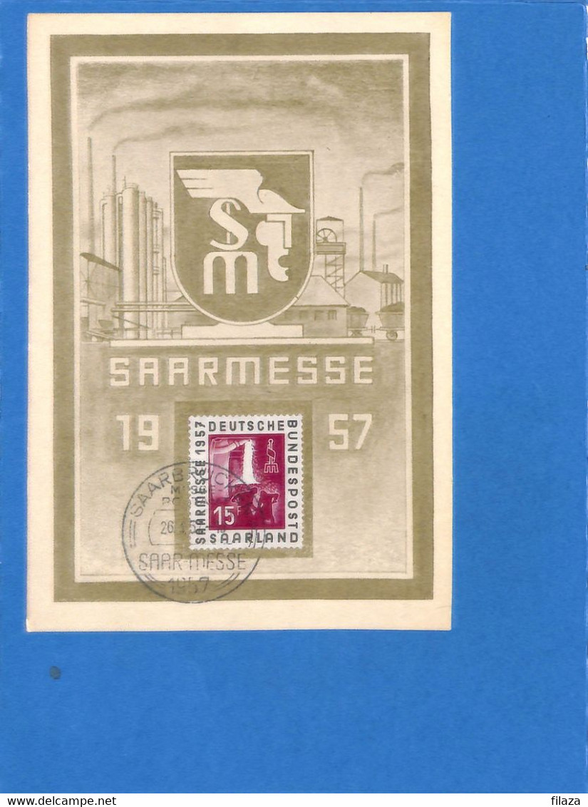 Saar 1957 Carte Postale De Saarbrücken   (G2618) - Brieven En Documenten