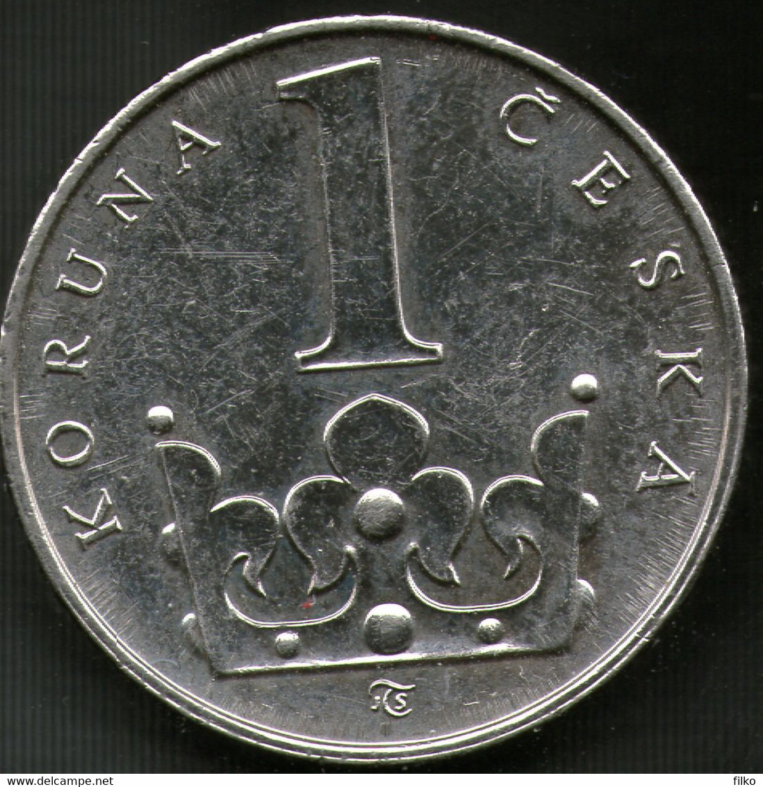 Czech Republic,1 Korun 1993,error Shown On Coin Scan As Scan - Czech Republic