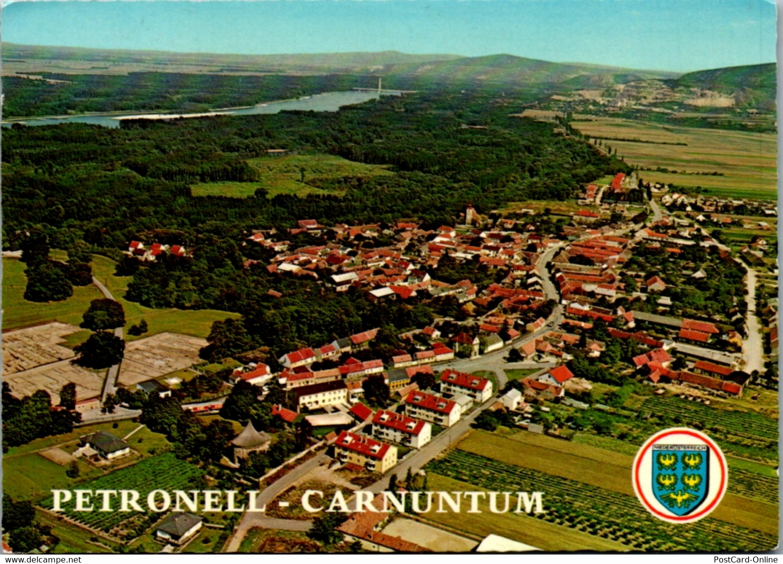 12627 - Niederösterreich - Petronell Carnuntum , Panorama - Gelaufen 1980 - Bruck An Der Leitha