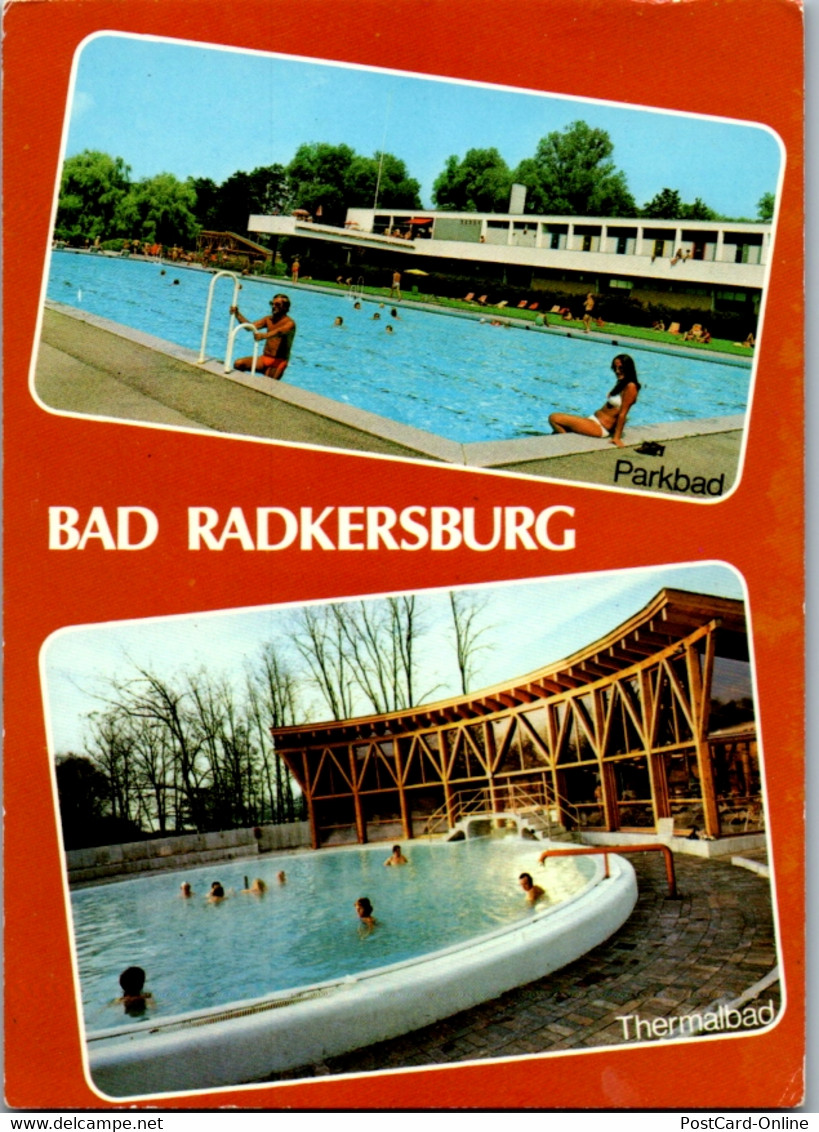 12664 - Steiermark - Bad Radkersburg , Parkbad , Thermalbad - Gelaufen 1980 - Bad Radkersburg