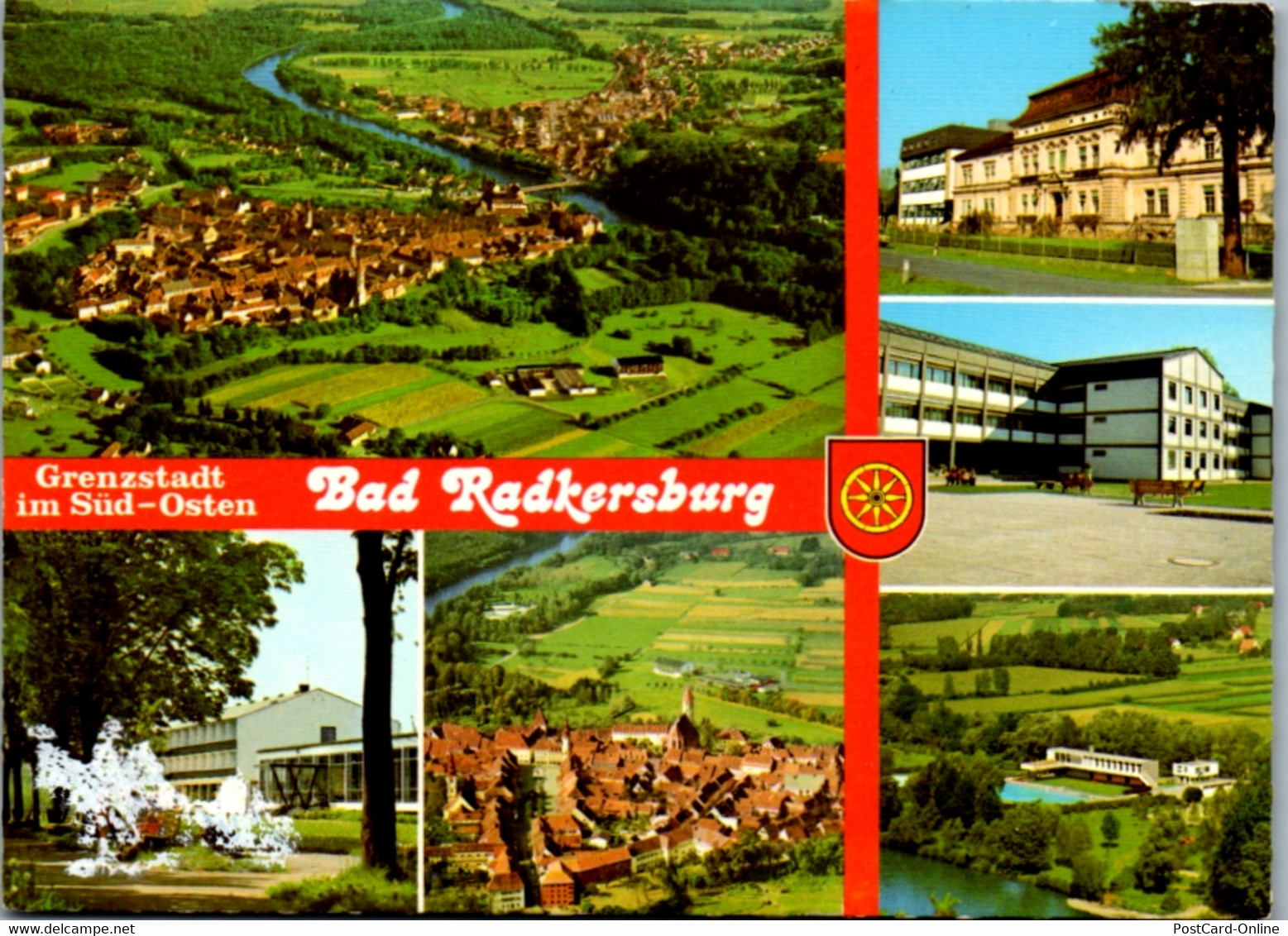 12682 - Steiermark - Bad Radkersburg , Krankenhaus , Landerberufsschule , Kurhotel , Altstadt , Mehrbildkarte - Gelaufen - Bad Radkersburg