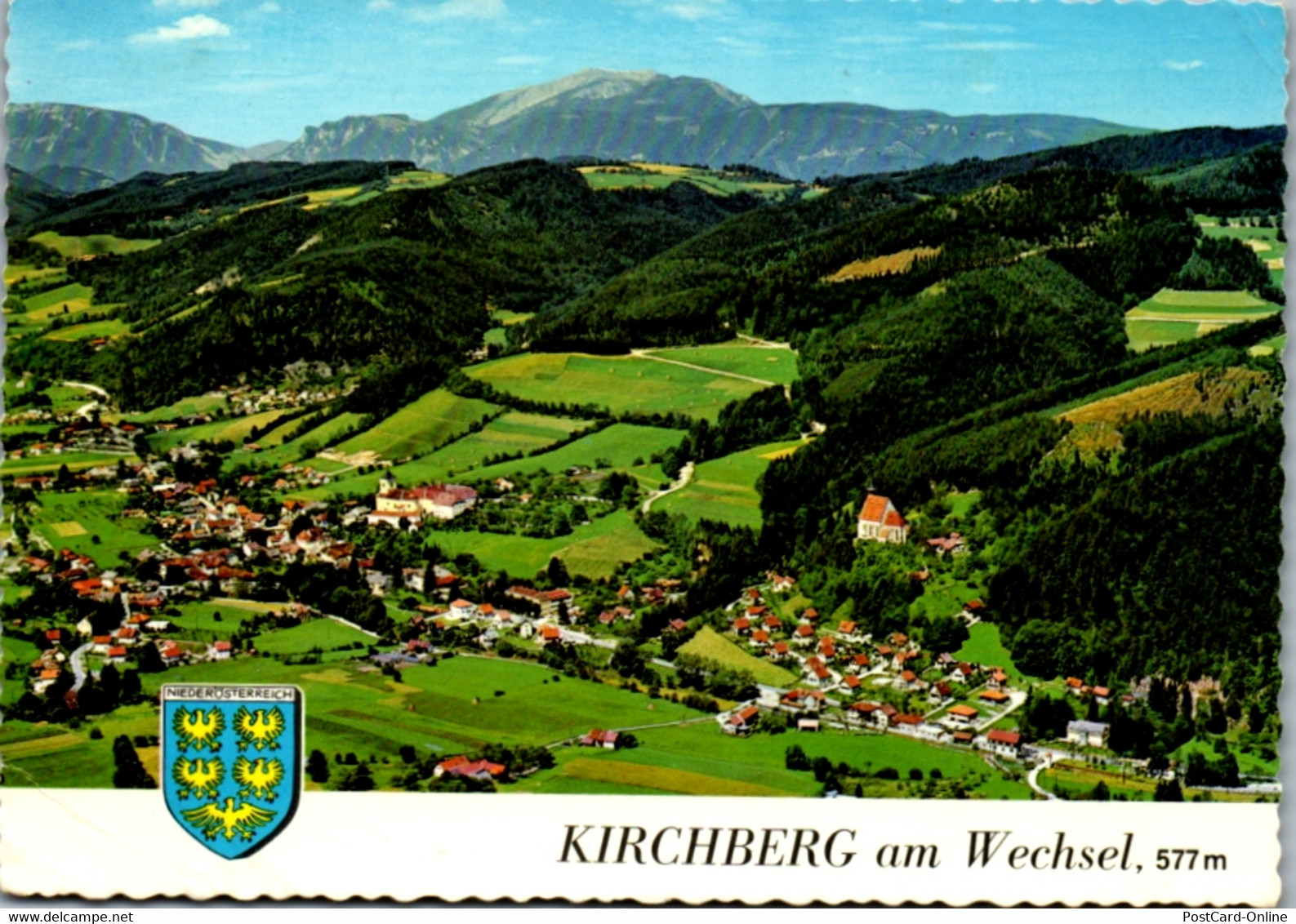 12686 - Niederösterreich - Kirchberg Am Wechsel Mit Schneeberg , Panorama - Gelaufen 1973 - Schneeberggebiet