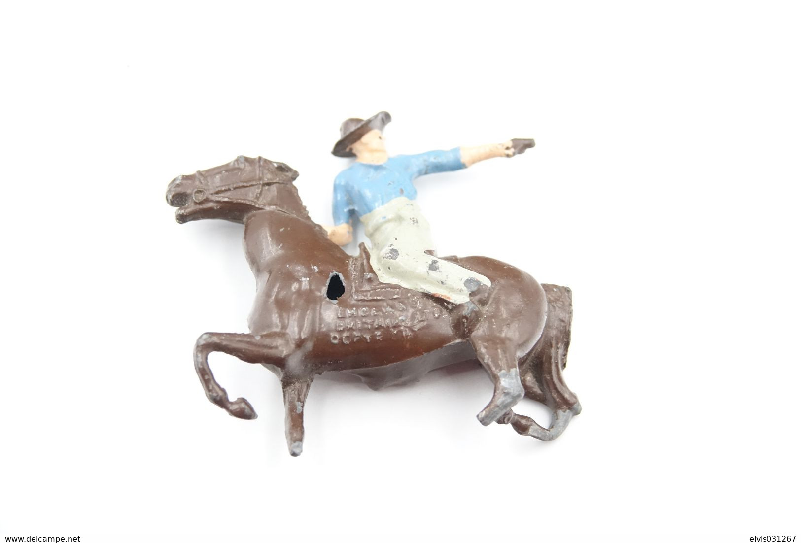 Britains, Lead, Cowboy On Horse - 1934, Made In England, *** - Britains