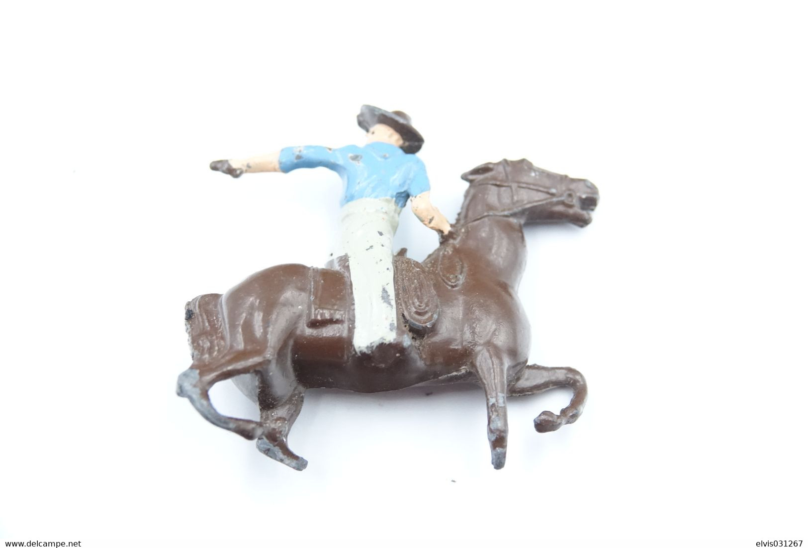 Britains, Lead, Cowboy On Horse - 1934, Made In England, *** - Britains