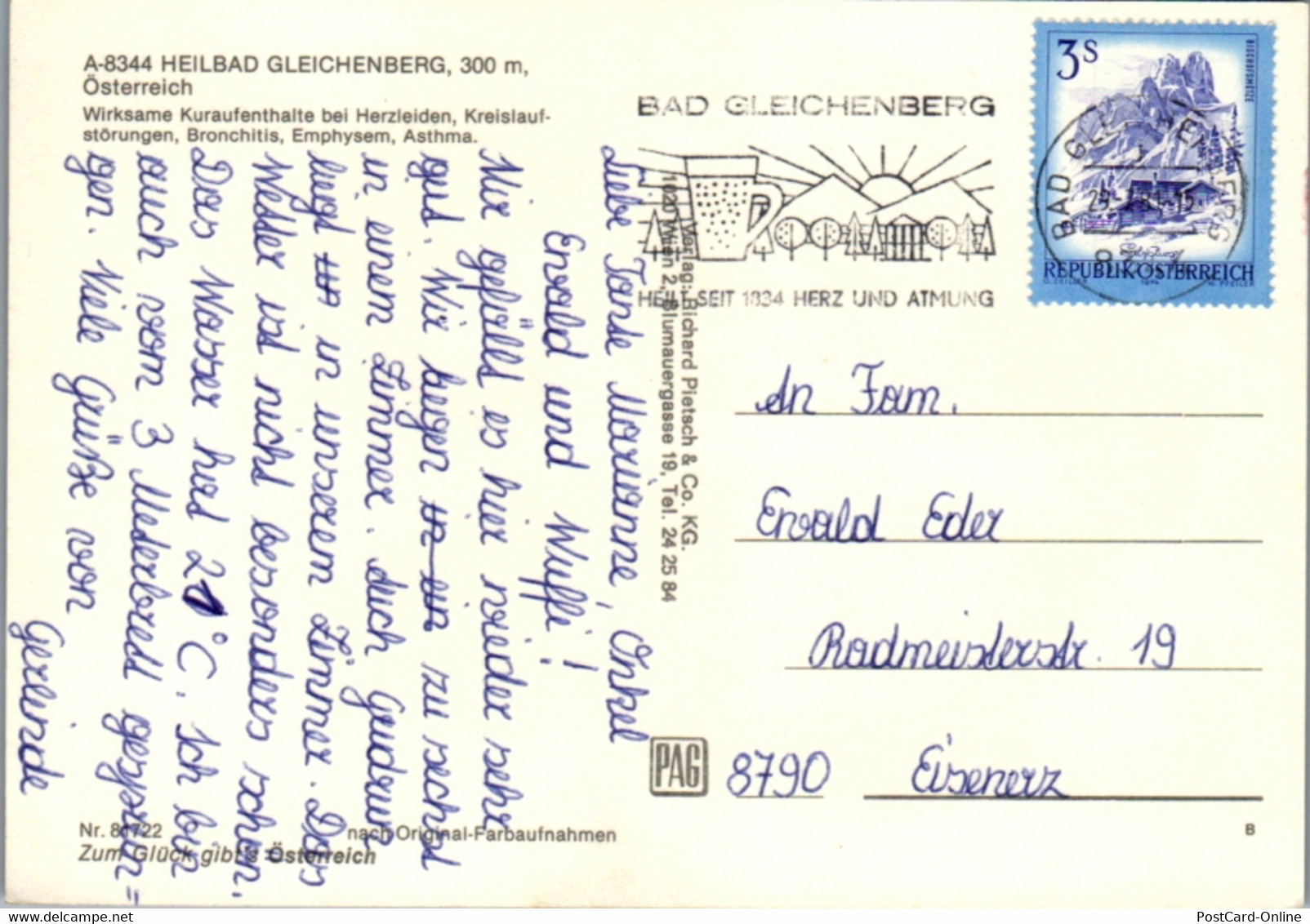 12768 - Steiermark - Bad Gleichenberg , Heilbad , Mehrbildkarte - Gelaufen 1981 - Bad Gleichenberg