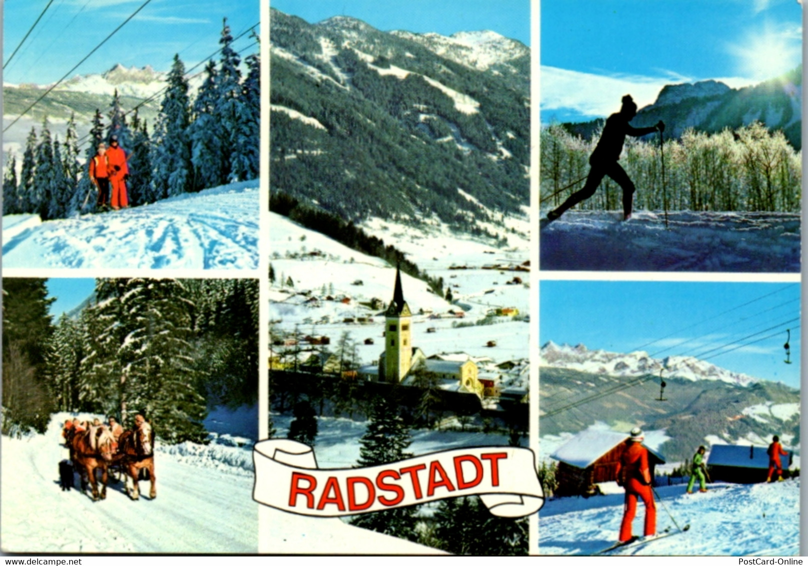 12781 - Salzburg - Radstadt , Wintersport , Mehrbildkarte - Gelaufen 1984 - Radstadt