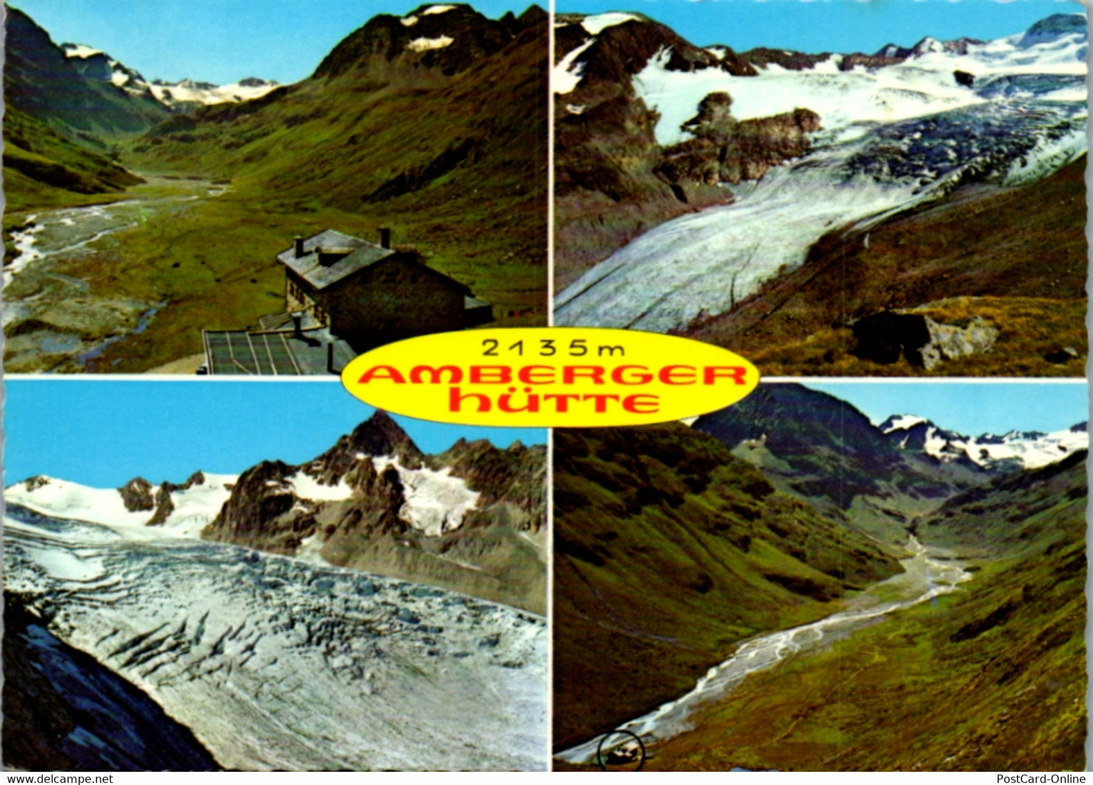 12967 - Tirol - Amberger Hütte , Sulztalferner Mit Hinterem Daunkopf , Dainkogel , Ötztal , Wilde Leck - Gelaufen - Längenfeld
