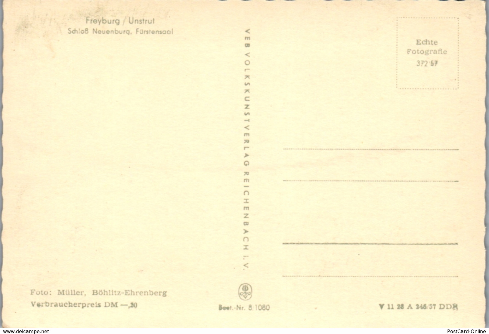 13146 - Deutschland - Freyburg , Unstrut , Schloß Neuenburg , Fürstensaal - Nicht Gelaufen - Freyburg A. D. Unstrut