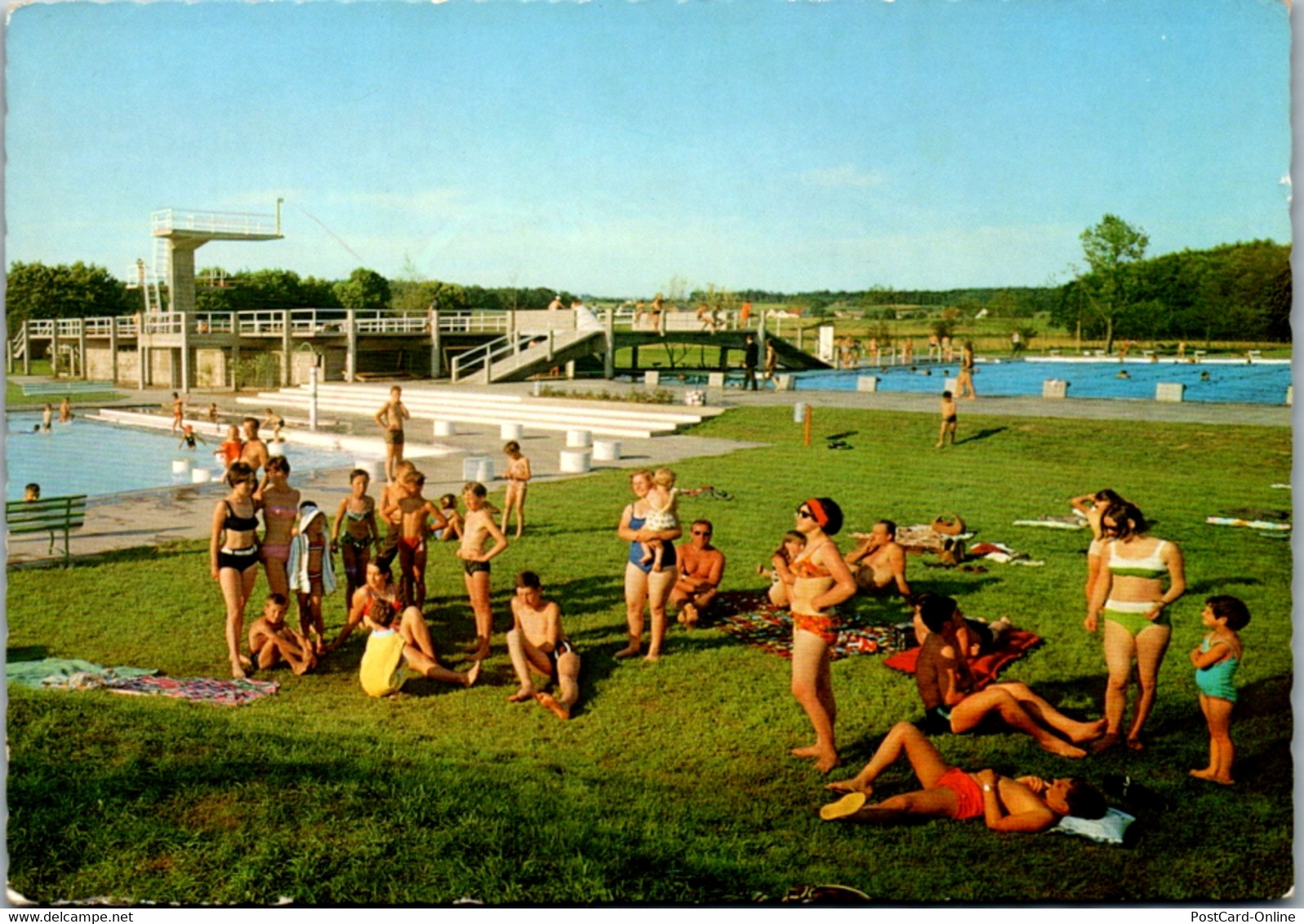 13269 - Burgenland - Jennersdorf , Schwimmbad , Freibad - Gelaufen 1973 - Jennersdorf