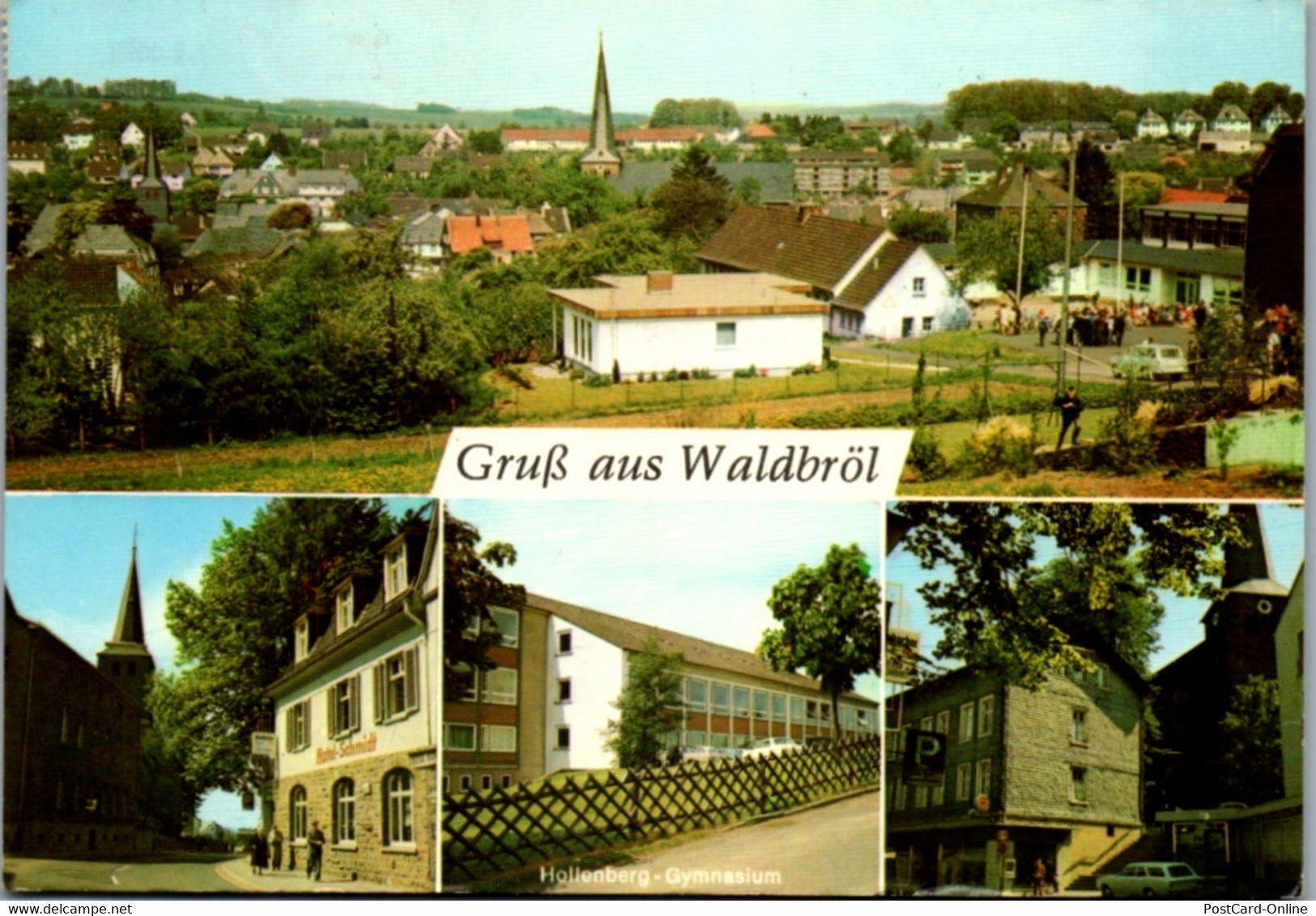 13307 - Deutschland - Waldbröl , Hollenberg Gymnasium , Hotel Schmidt , Oberbergiches Land - Gelaufen 1973 - Waldbroel