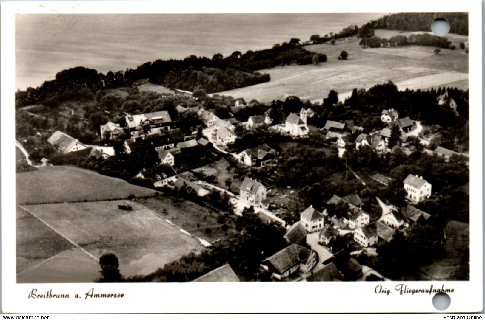 13320 - Deutschland - Breitbrunn Am Ammersee , Fliegeraufnahme - Gelaufen 1956 - Herrsching