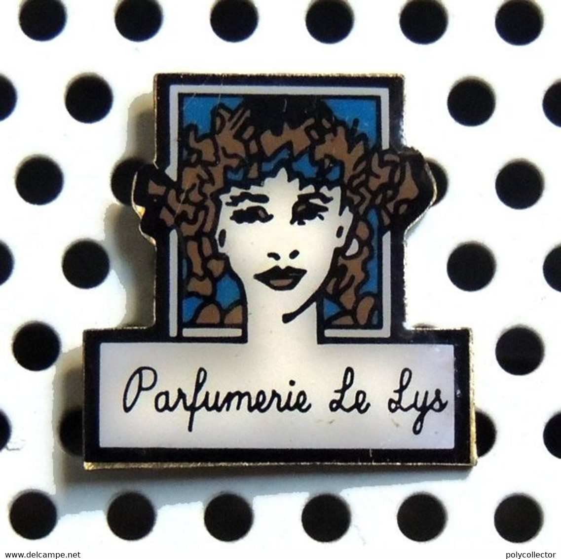 Pin's PARFUM - Parfumerie LE LYS - Verni époxy - Fabricant Inconnu - Parfums