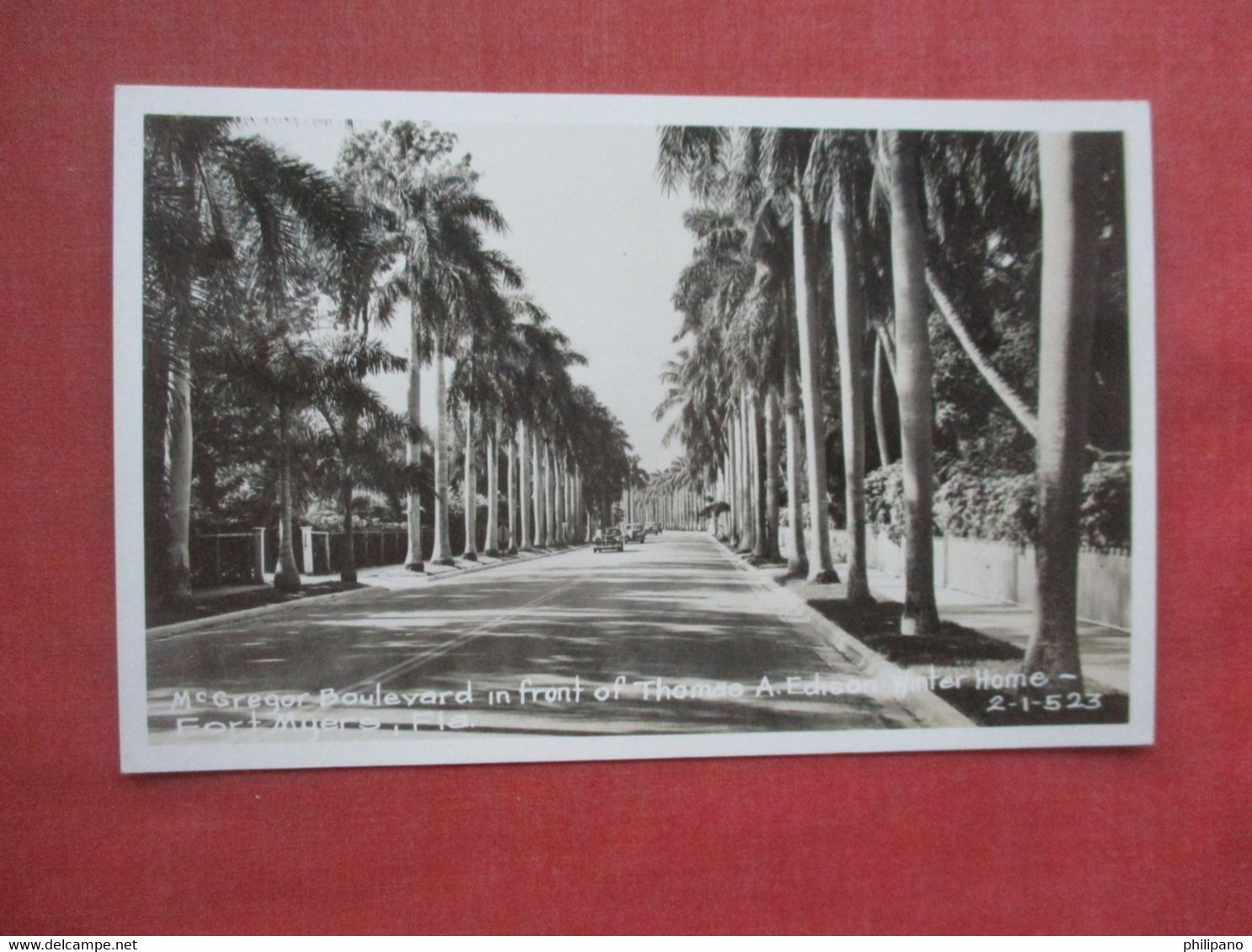 RPPC  McGregor Blvd.    Fort Myers   Florida     Ref 5041 - Fort Myers