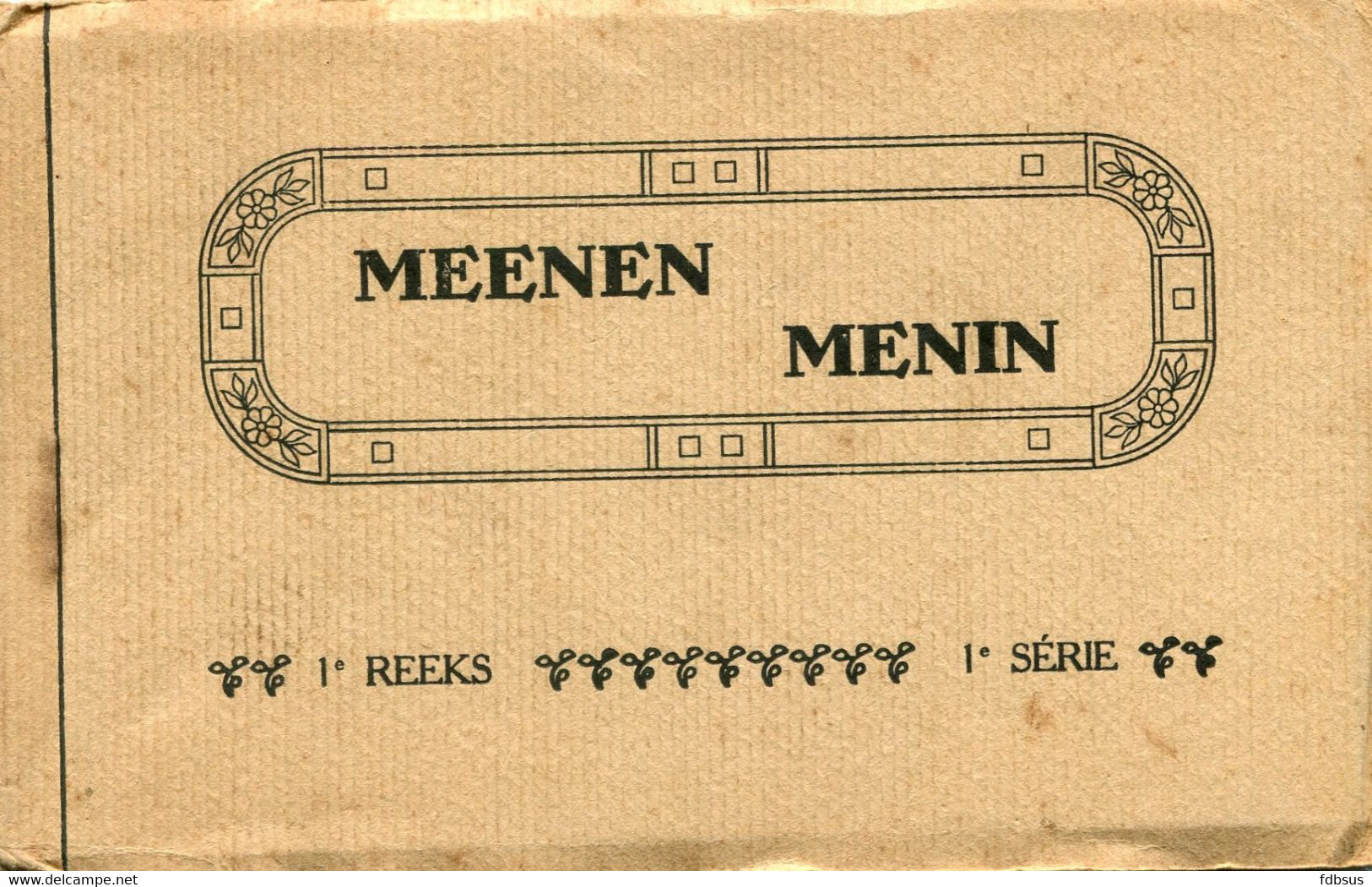 Boekje Met 9 Oude Kaarten MENEN MENIN 1e Reeks - 1e Serie - Uitg.  J. DE LEU LONCKE  - Flion - - Menen