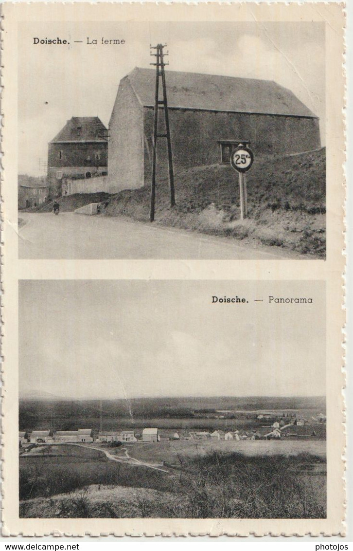 CPA  Doische (Belgique) Deux Vues, Panorama Et La Ferme - Doische