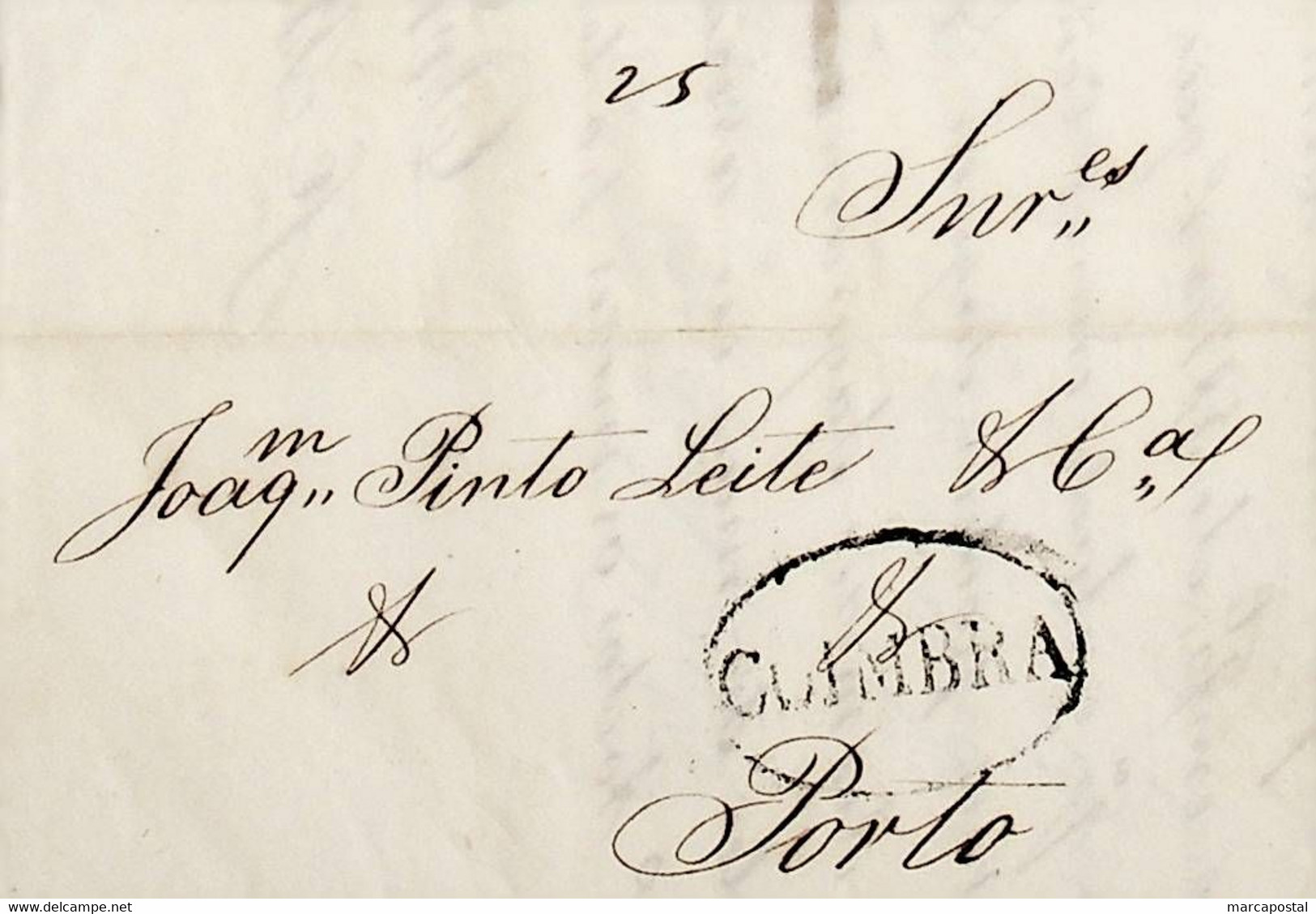 1841 Portugal Pré-Filatelia CBR 10 «COIMBRA» Preto - ...-1853 Préphilatélie