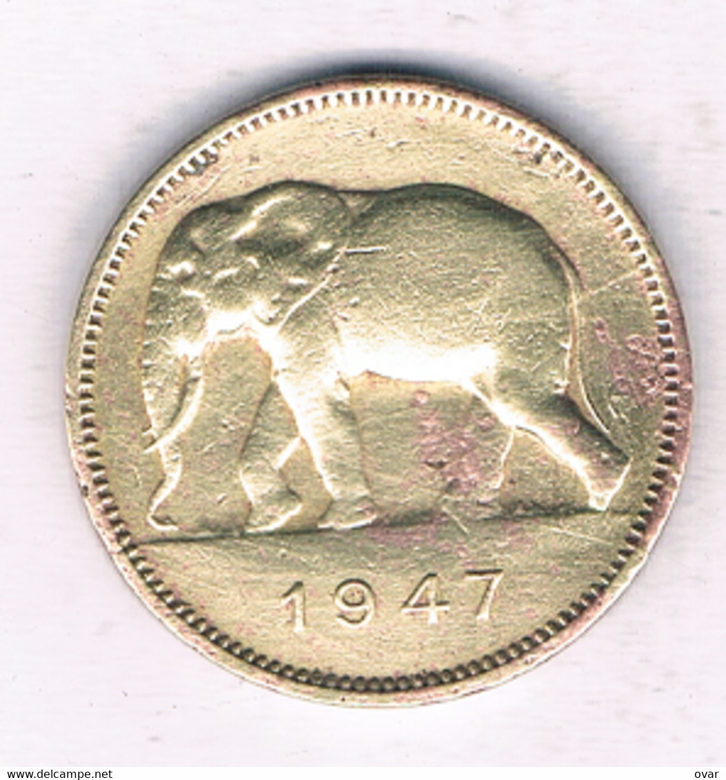 2 FRANC 1947  BELGISCH CONGO /5895/ - 1945-1951: Régence