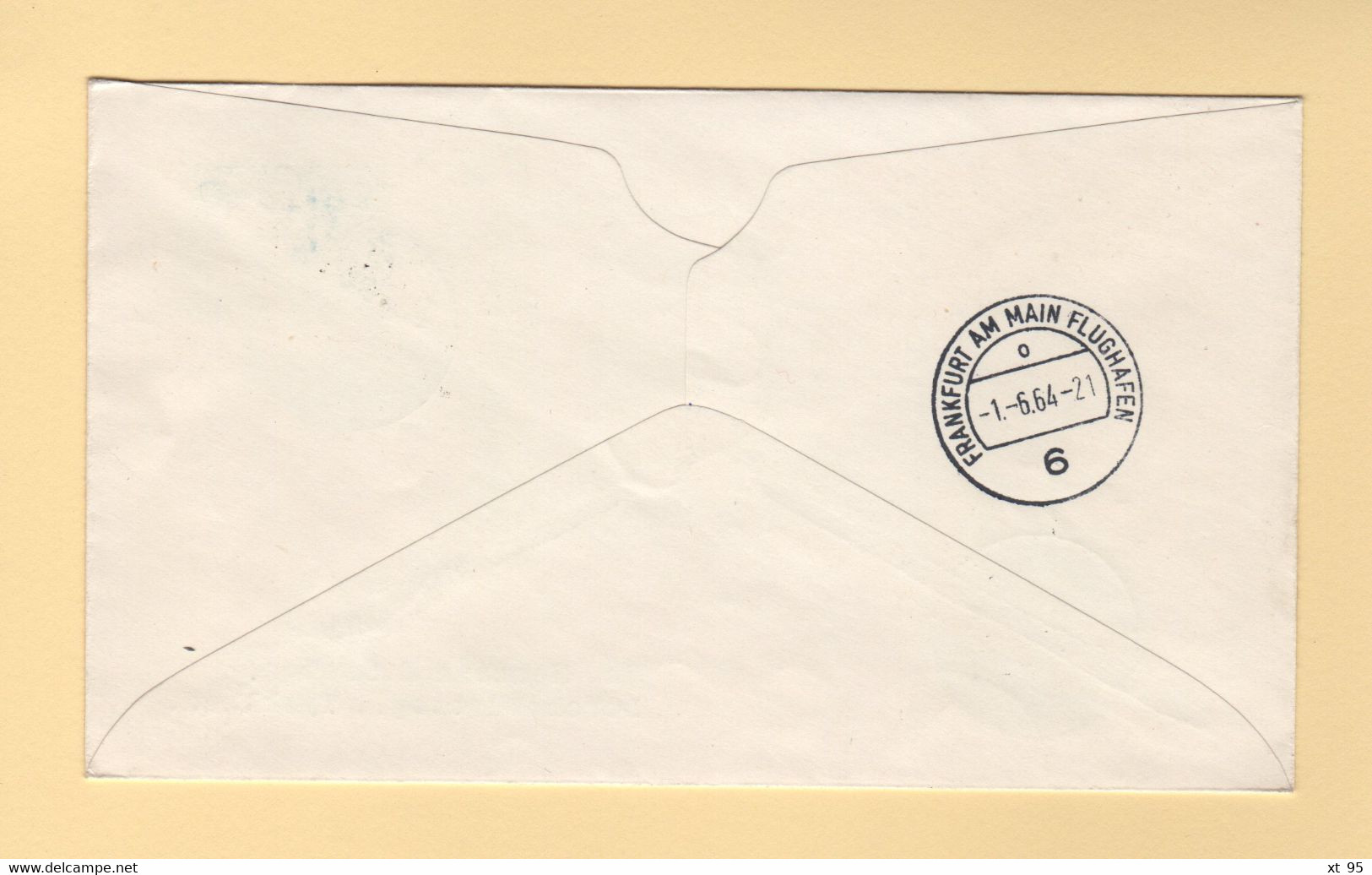 1er Vol - 1964 - Copenhagen Frankfurt - Lufthansa - Airmail