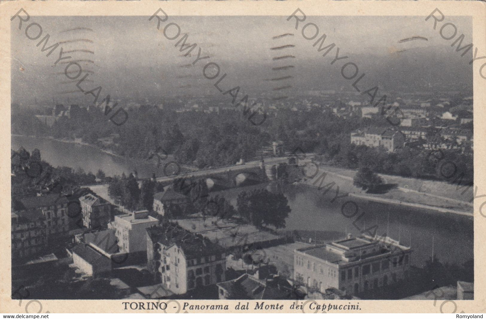 CARTOLINA  TORINO,PIEMONTE,DAL MONTE DEI CAPUCCINI,BELLA ITALIA,STORIA,CULTURA,MEMORIA,RELIGIONE,VIAGGIATA 1937 - Mole Antonelliana