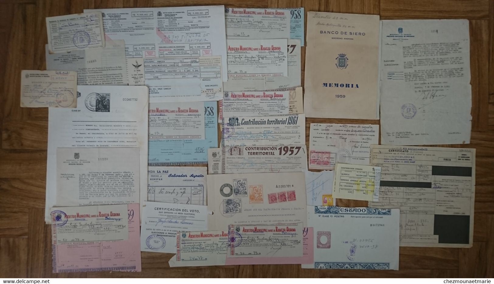 ESPAGNE - LOT DE 80 DOCUMENTS PAPIERS ESPAGNOLS - Documents Historiques