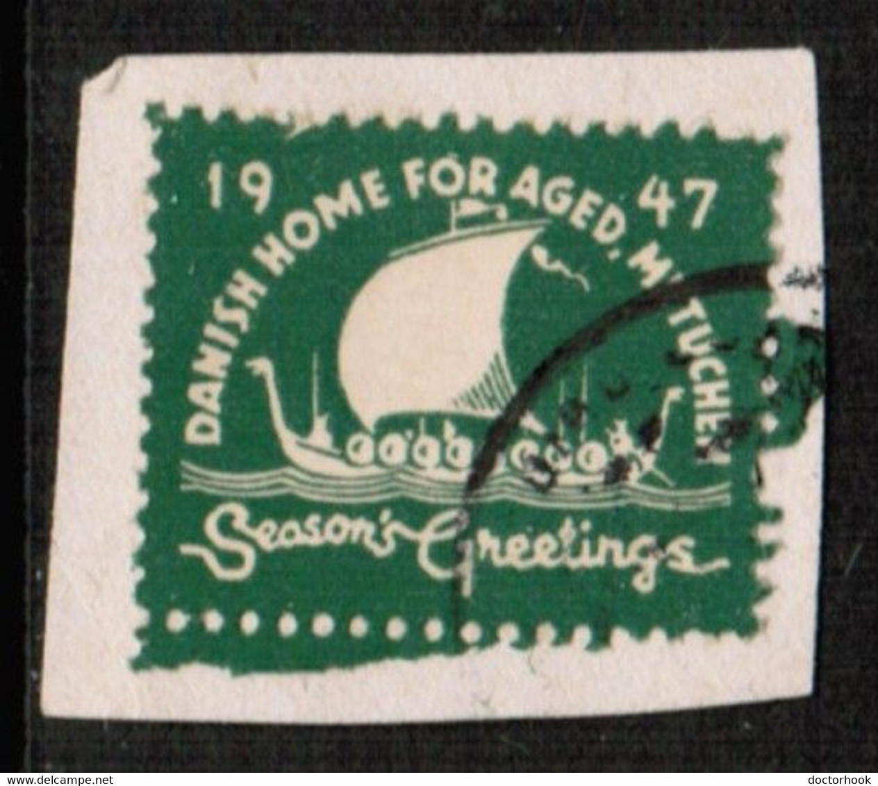 U.S.A.  1947 NEW JERSEY CHRISTMAS SEAL VF USED ON PIECE (Stamp Scan # 785) - Ohne Zuordnung