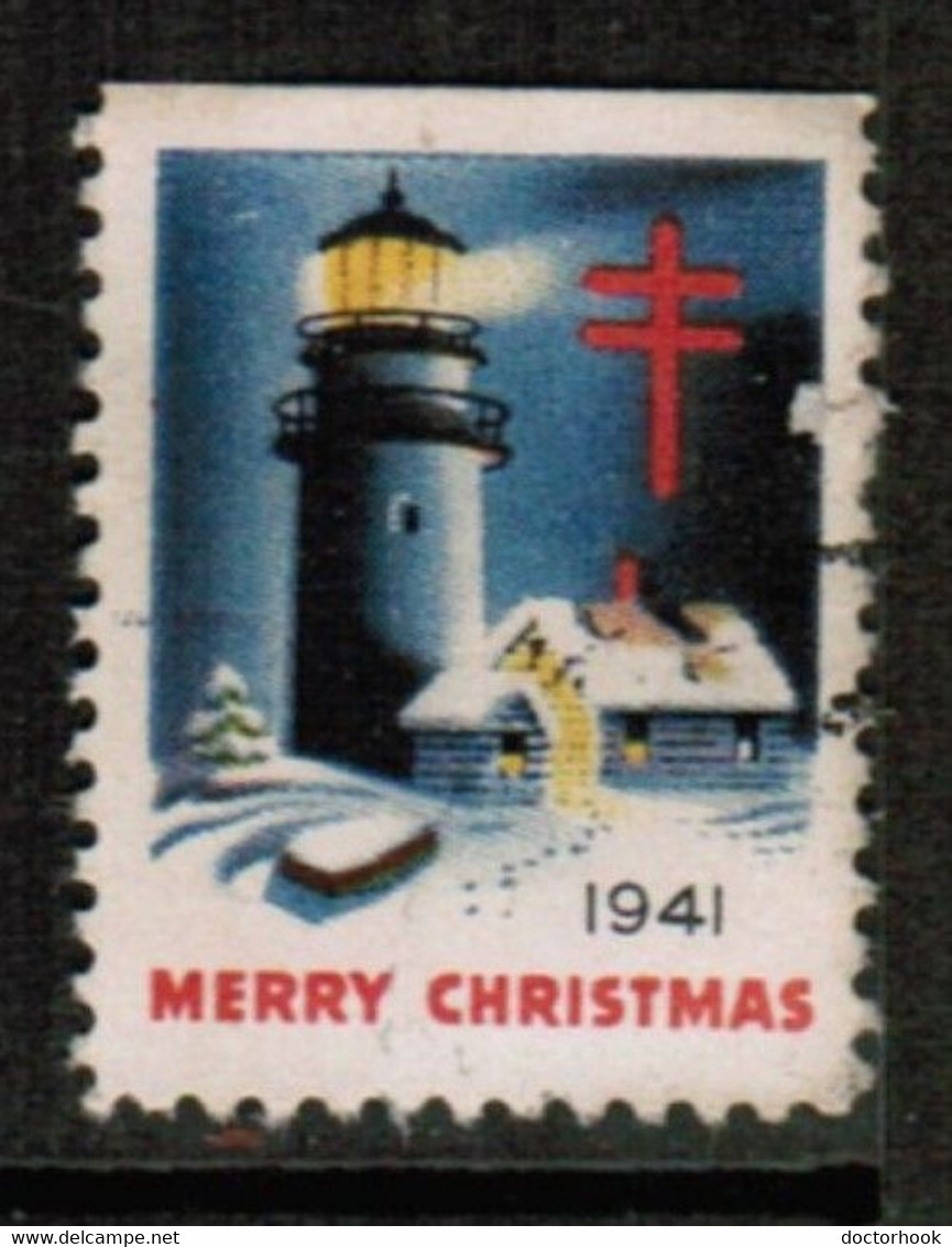 U.S.A.  1941 CHRISTMAS SEAL VF USED (Stamp Scan # 785) - Unclassified