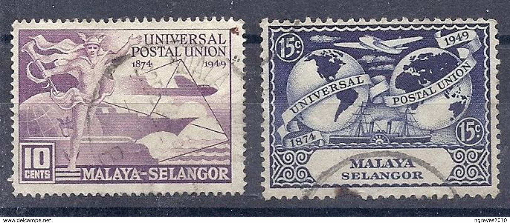 210039730  MALASIA.  YVERT  Nº  62/3 - Malaya (British Military Administration)