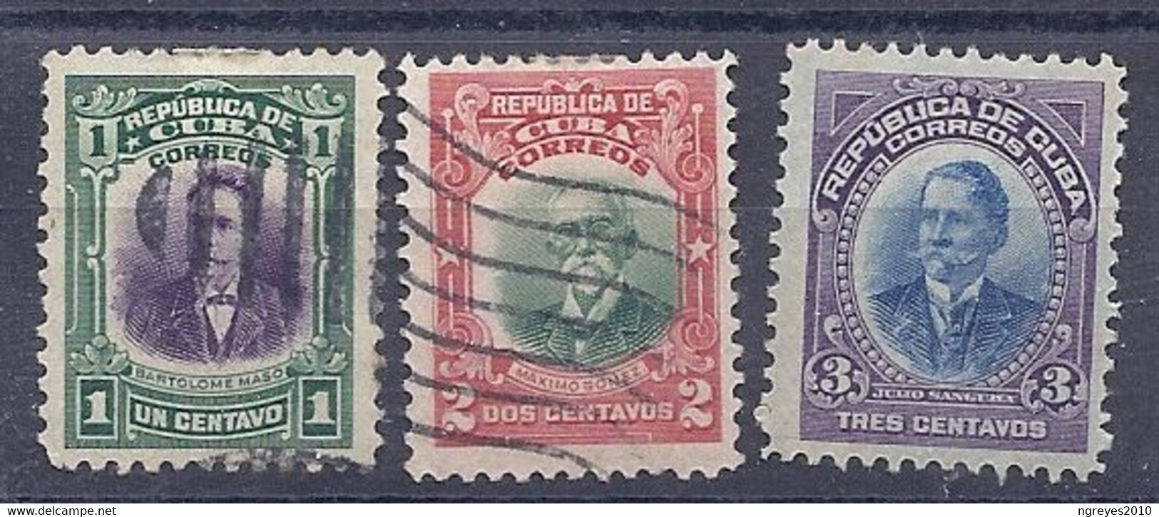 210039733  CUBA.  YVERT  Nº 153/154/155/161/162  USED  (Nº 155 */MH) - Neufs