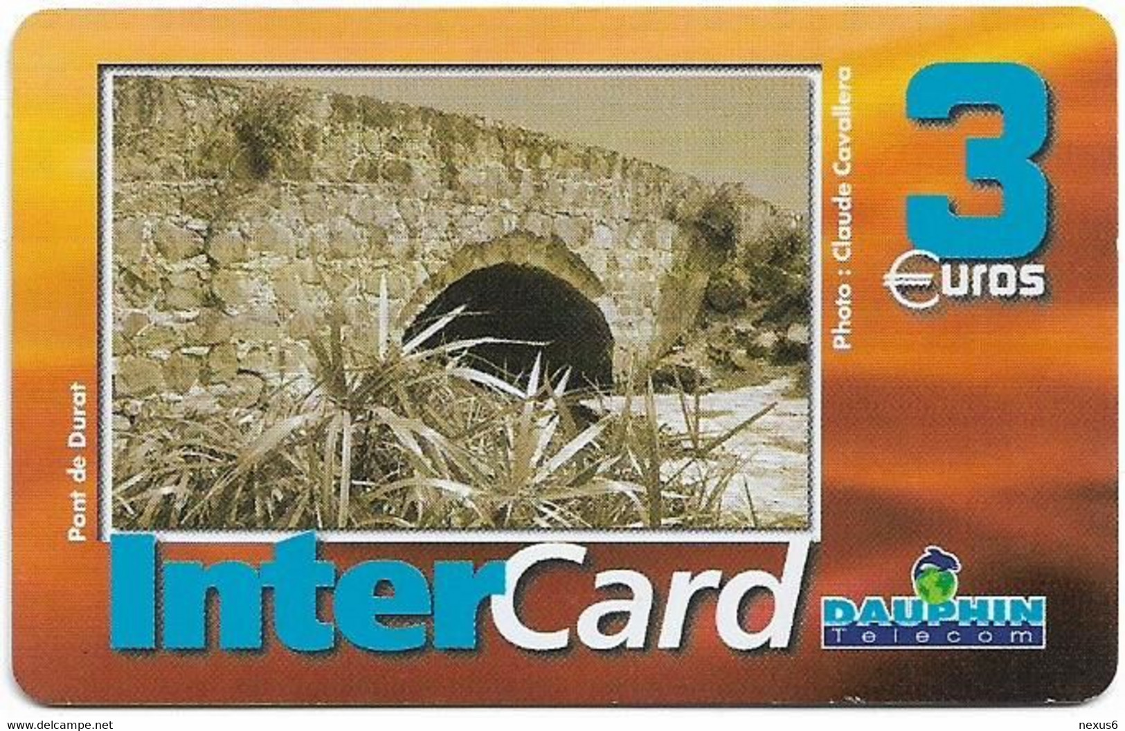French Antilles - Dauphin Telecom (InterCard) - Pont De Durat, Remote Mem. 3€, 20.000ex, Used - Antillas (Francesas)