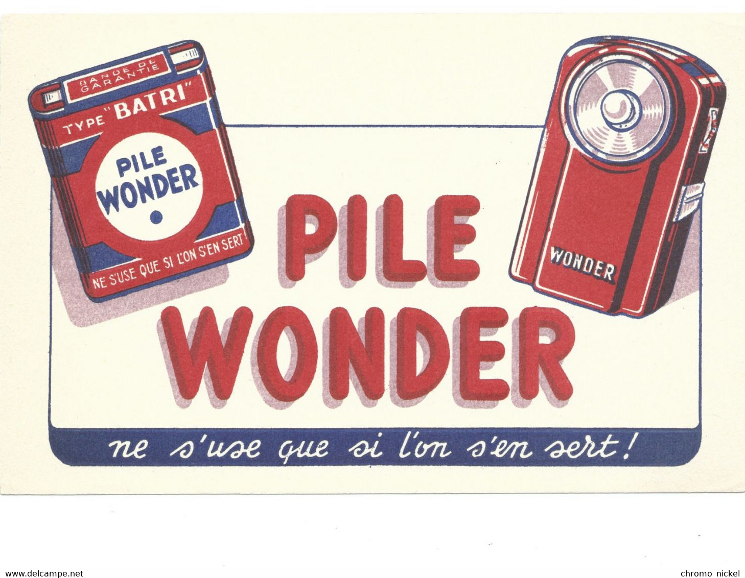 BUVARD PILE WONDER TB Voir Les 2 Scans - Batterie