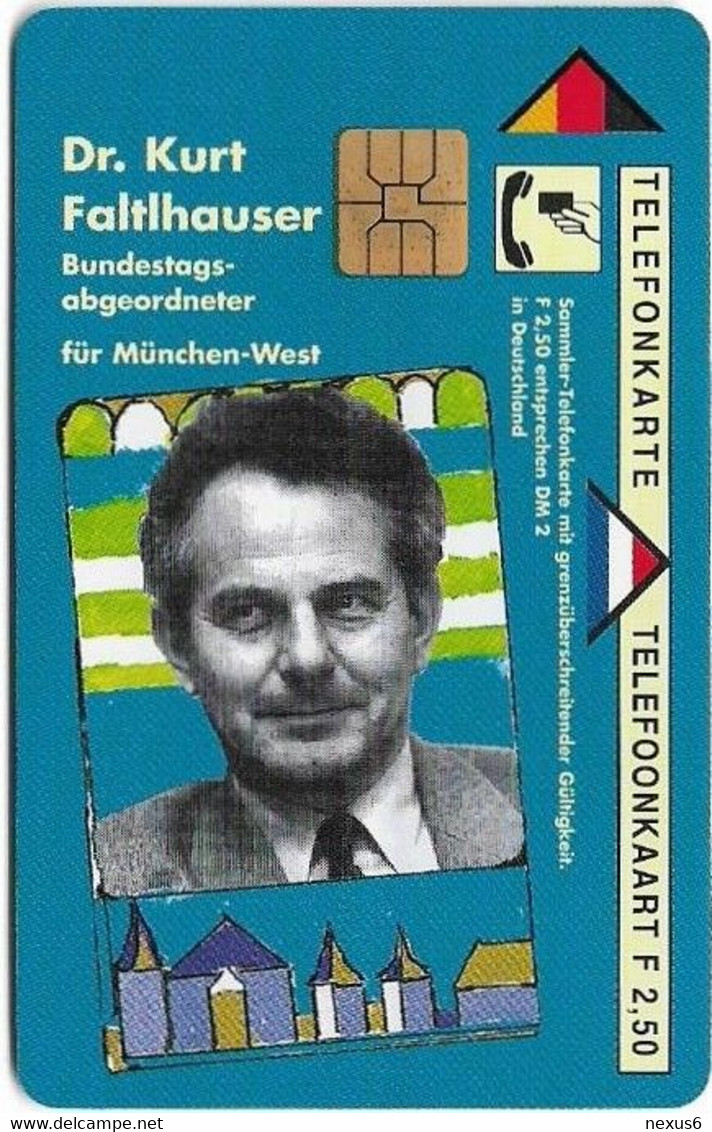 Netherlands/Germany (Cooperation) - CXD 004.04 - CSU - Dr. Kurt Faltlhauser, 2.5ƒ, 2.000ex, Mint - Privé