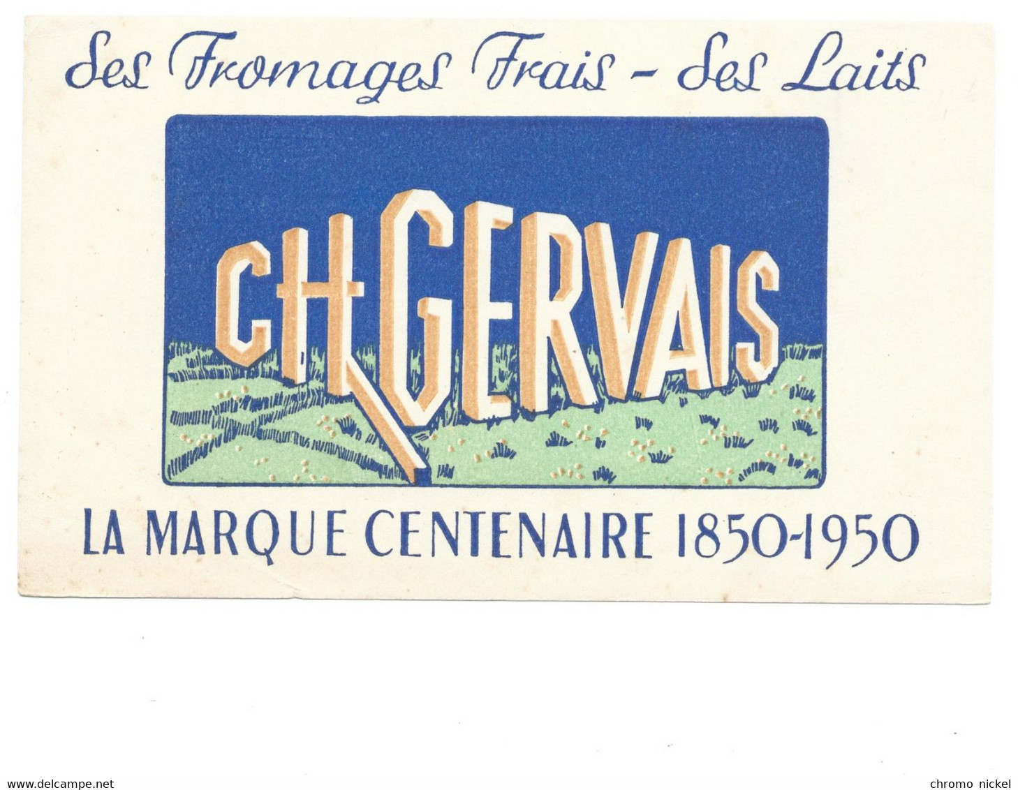 BUVARD CH GERVAIS Fromages Frais Lait  Bien Voir Les 2 Scans - Produits Laitiers